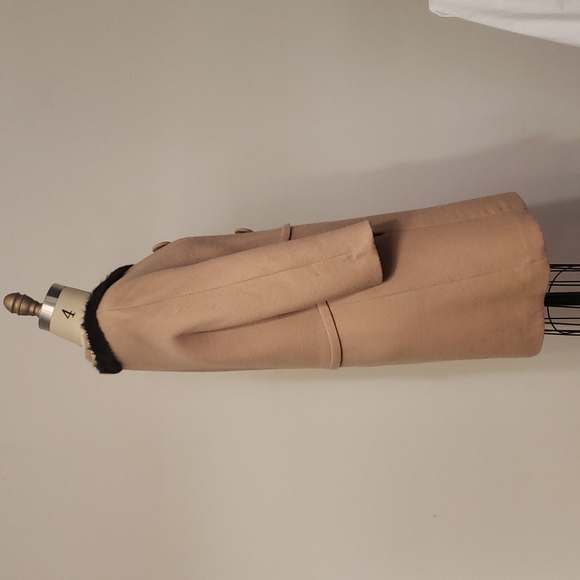 Phillip Lim 3.1 Camel Coat with Fur/Pearl trim - Picture 3 of 8